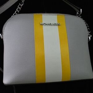 Michael Kors Gray and Yellow Men's Bag